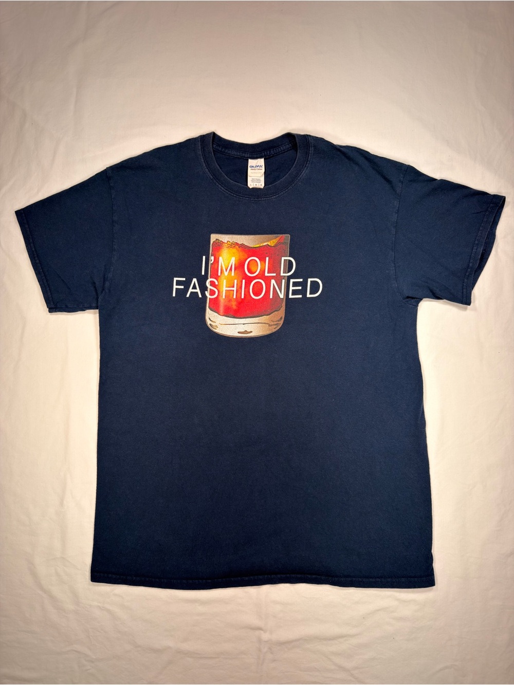Navy 'I'm Old Fashioned' Graphic Tee - Classic Short Sleeve